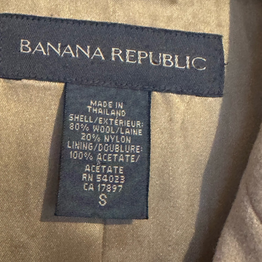 Banana Republic Classic Beige Pea Coat - Picture 2 of 13